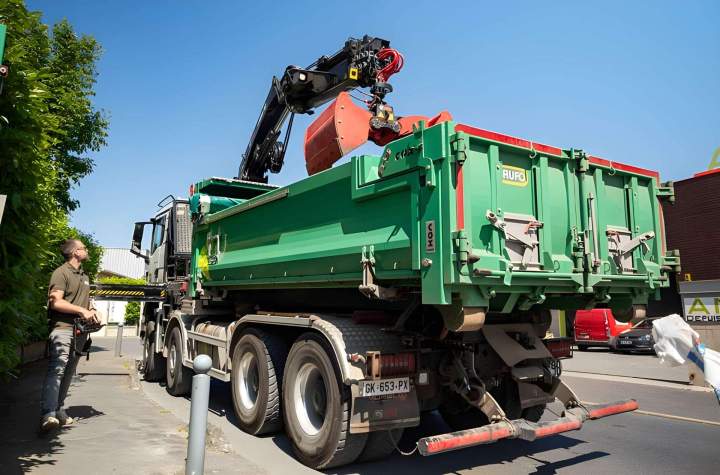 Service logistique rapide pour l’acheminement sur chantier