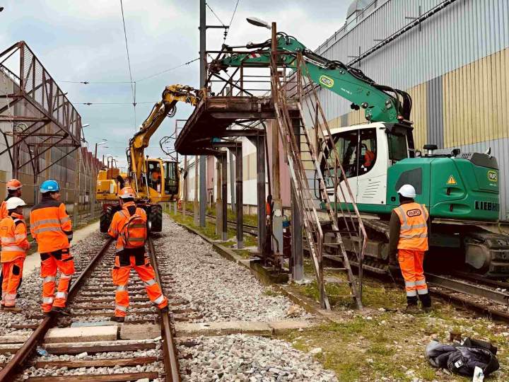 Terrassement voies ferrées Servon